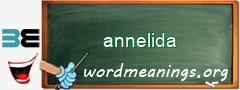 WordMeaning blackboard for annelida